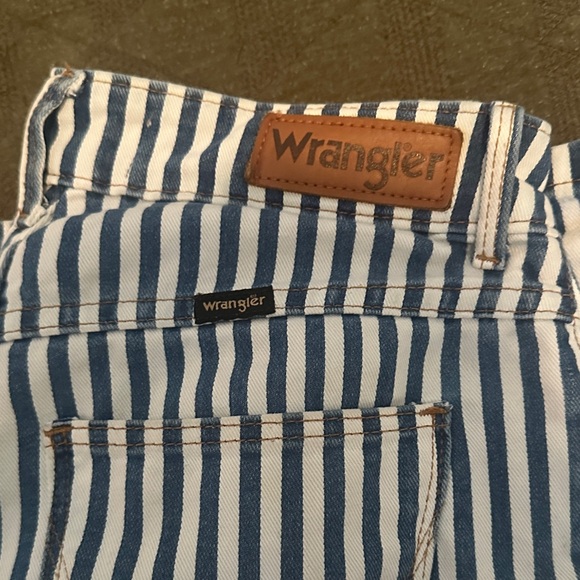 Wrangler Blue and White Striped Pants - Picture 1 of 4